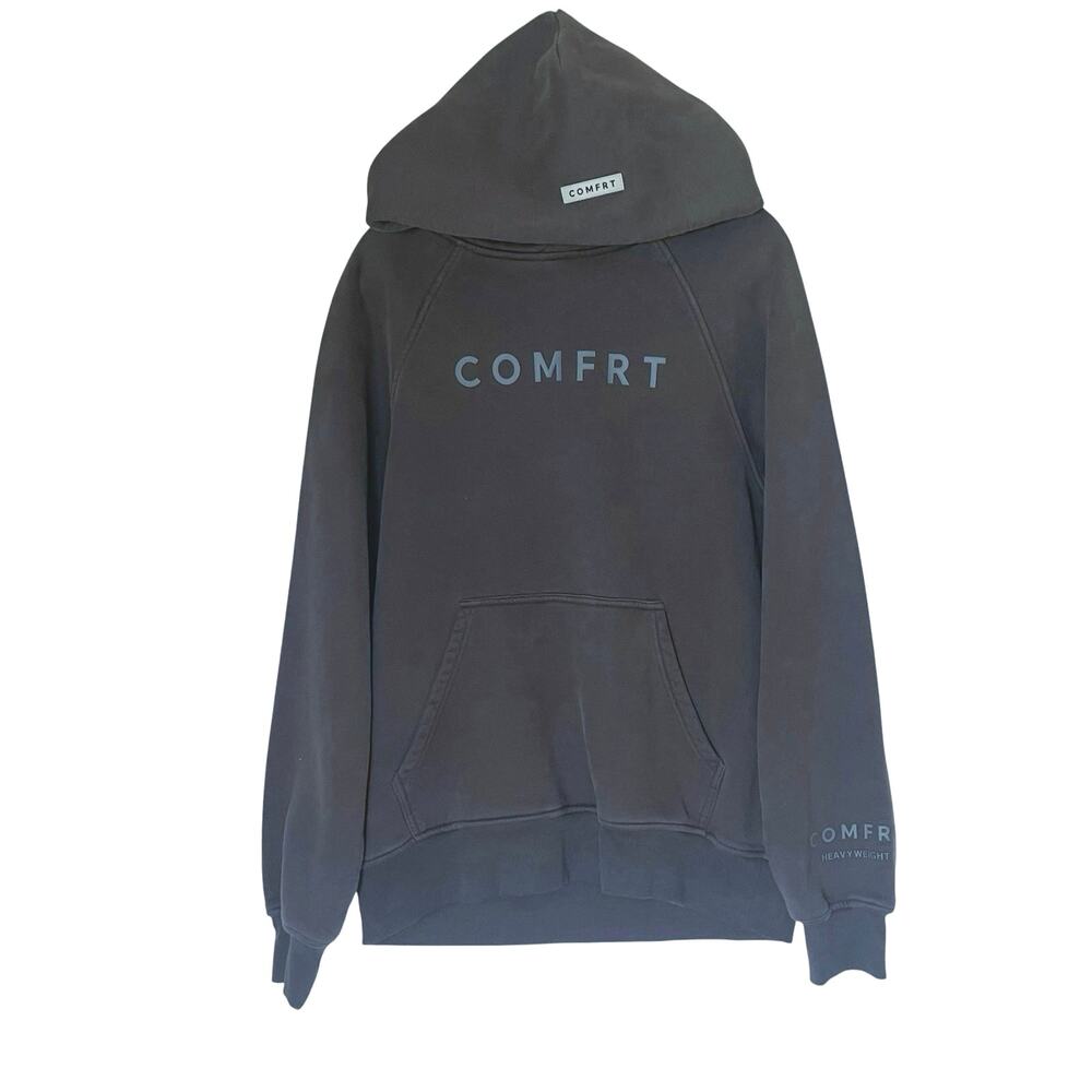 Comfrt Tranquil Hoodie Heavyweight Size Large Unisex Charcoal Cozy
